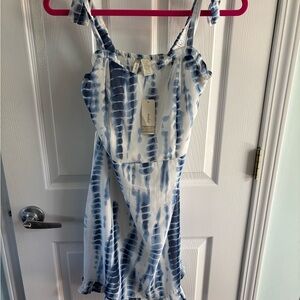 Blue and White Women’s Dress